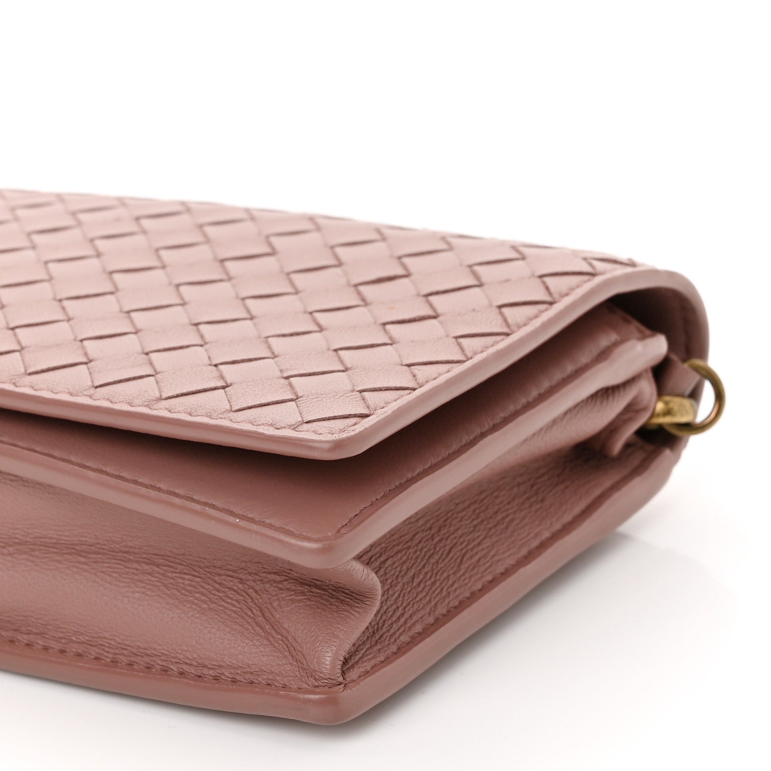 Bottega Veneta Nappa Intrecciato Continental Wallet on Chain Violet 11 of 11