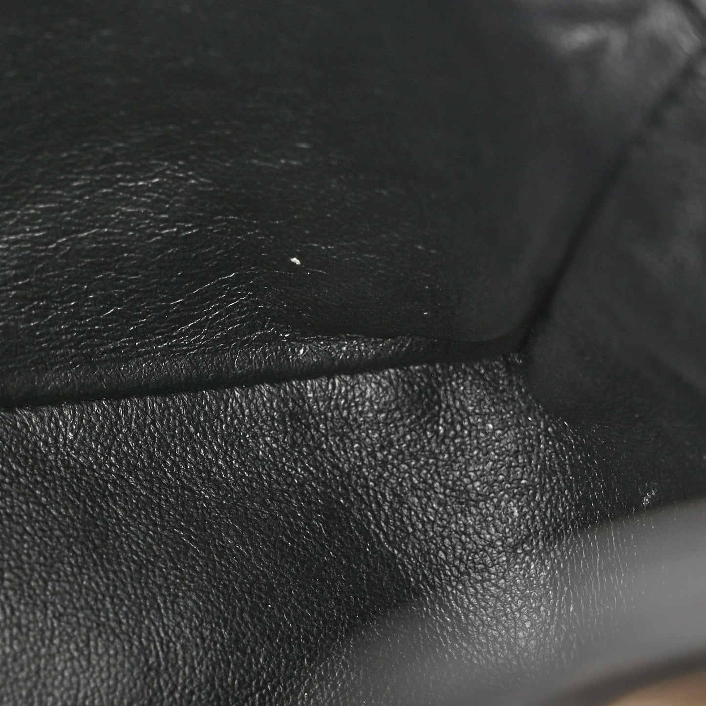 Patent Calfskin Quilted Mini Rectangular Flap Black