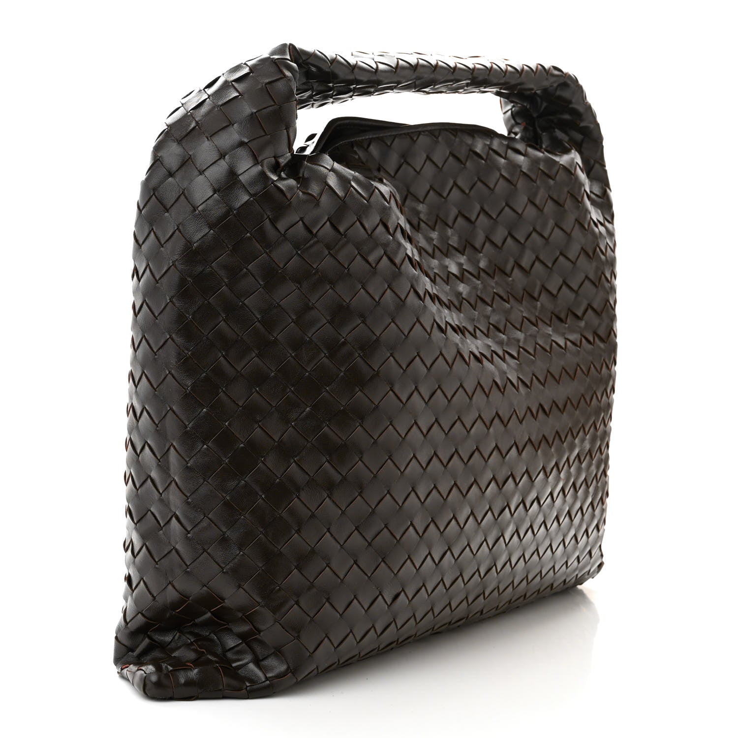 Bottega Veneta Calfskin Intrecciato Large Hop Ebano 3 of 10