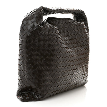 Bottega Veneta Calfskin Intrecciato Large Hop Ebano 3 of 10