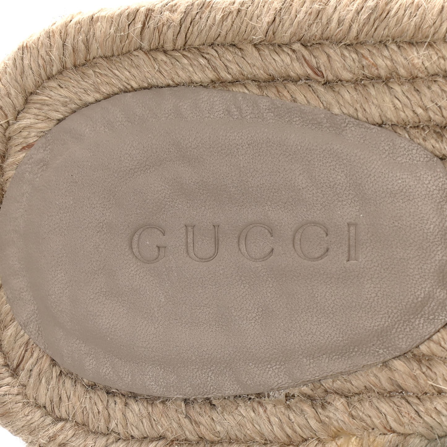 Juta Nappa GG Mens Slide Sandals 10.5 Natural Oatmeal
