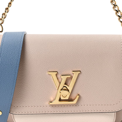 Louis Vuitton Grained Calfskin Lockme Tender Greige 6 of 8
