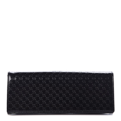 Gucci Patent Microguccissima Small Broadway Clutch Black 1 of 10