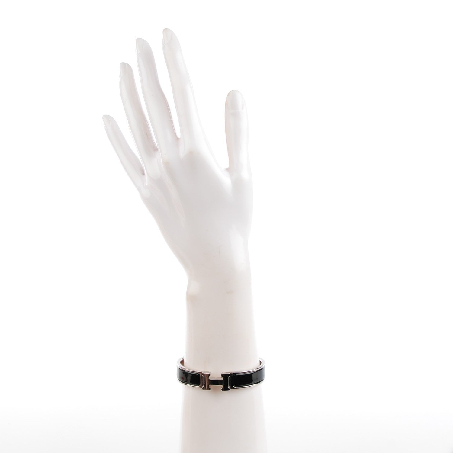 Hermes Enamel Narrow Clic Clac H Bracelet PM Black 2 of 5