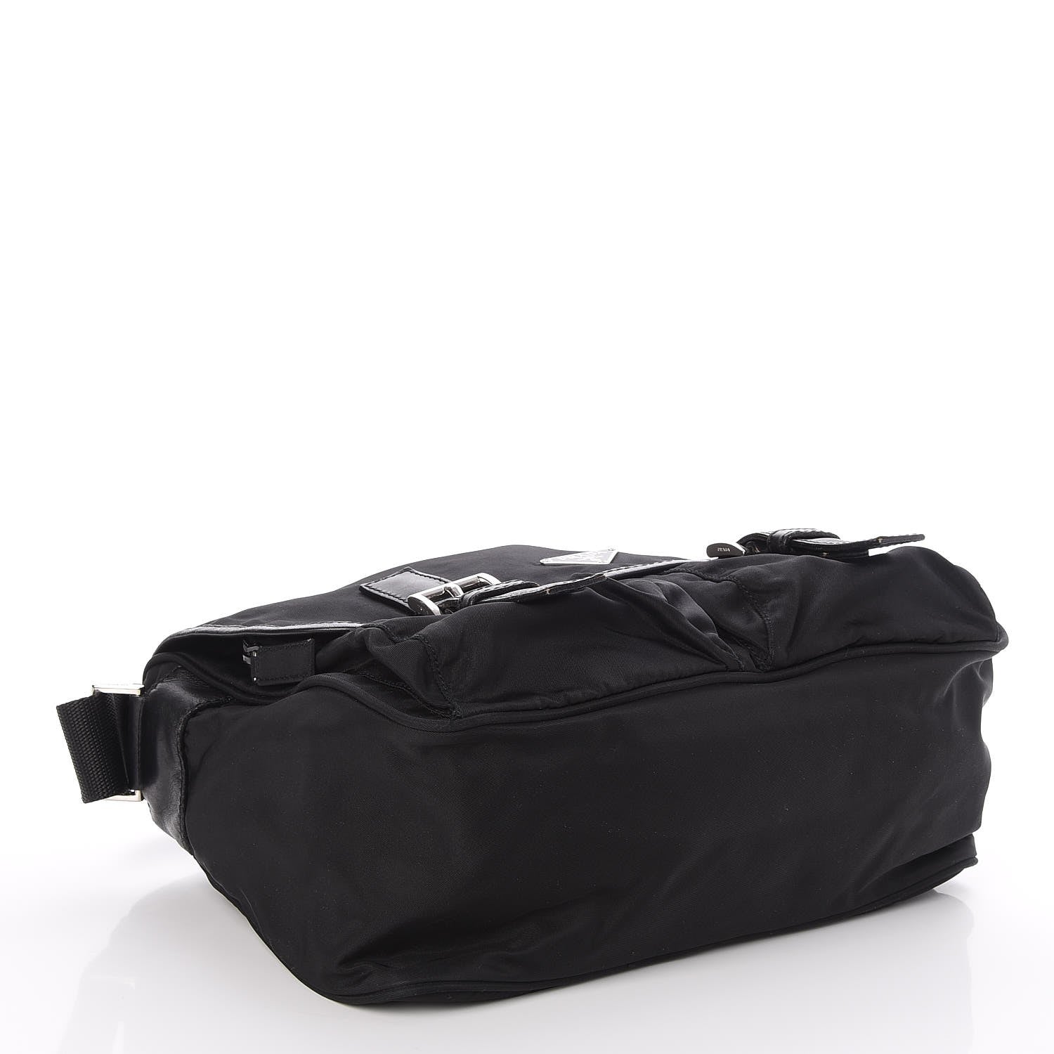Prada Nylon Vela Messenger Bag Black 4 of 7