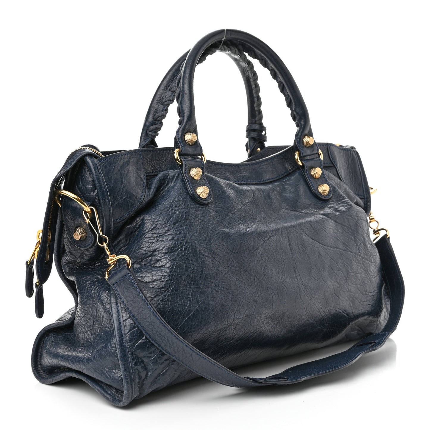 Agneau Giant 12 Gold Hardware City Bleu Obscur