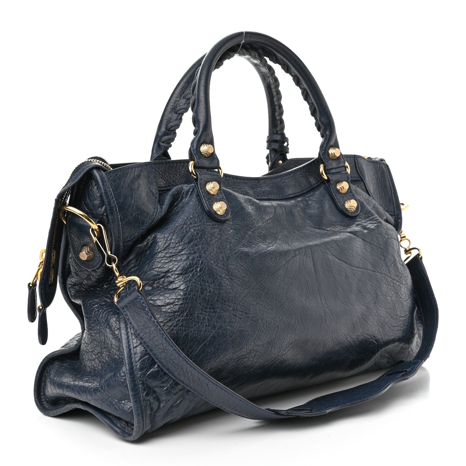 Balenciaga Agneau Giant 12 Gold Hardware City Bleu Obscur 3 of 10