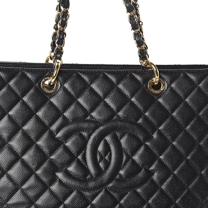 Chanel Caviar Quilted XL Grand Shopping Tote GST Black 8 of 11