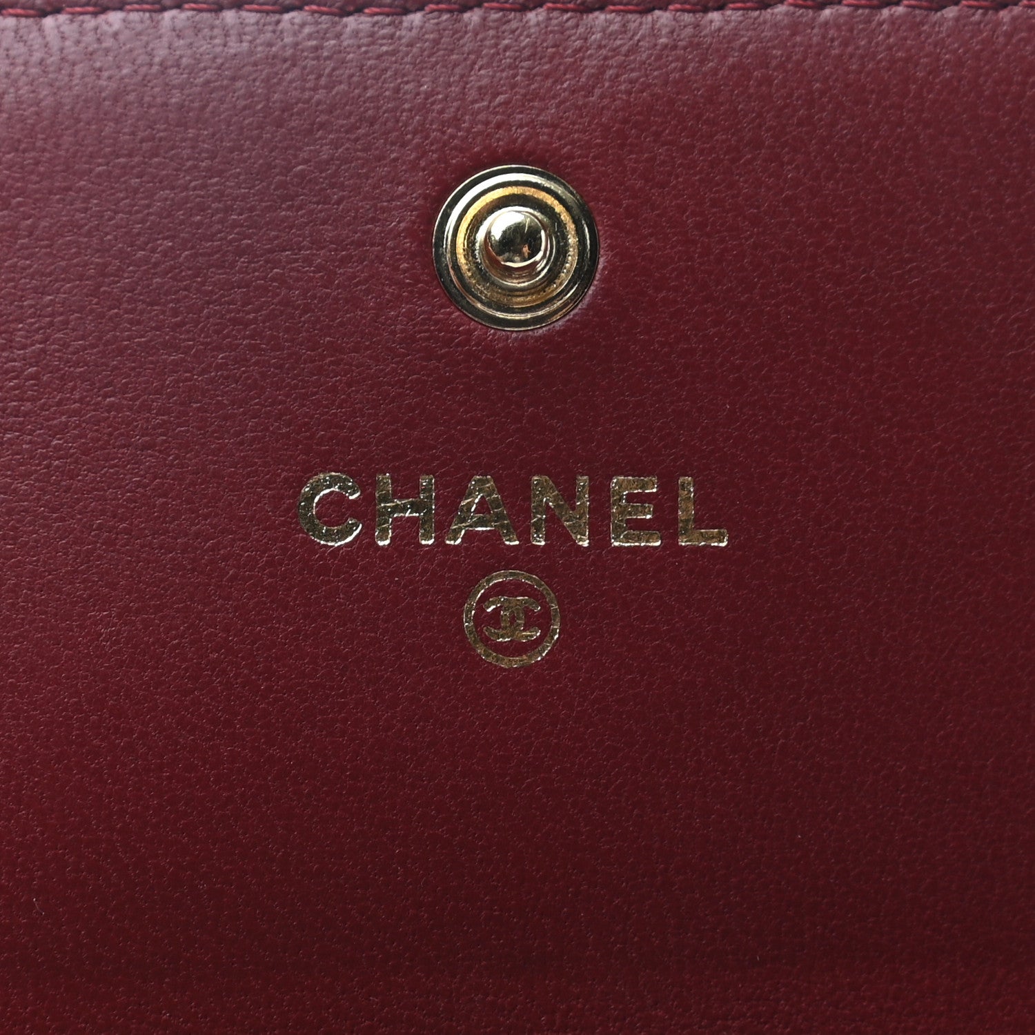 Chanel Lambskin Quilted Boy Flap Wallet Dark Red 6 of 8