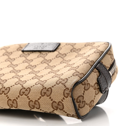Gucci Monogram Dollar Calfskin Belt Bag Beige Ebony Testa di Moro Marrone Scuro 10 of 10
