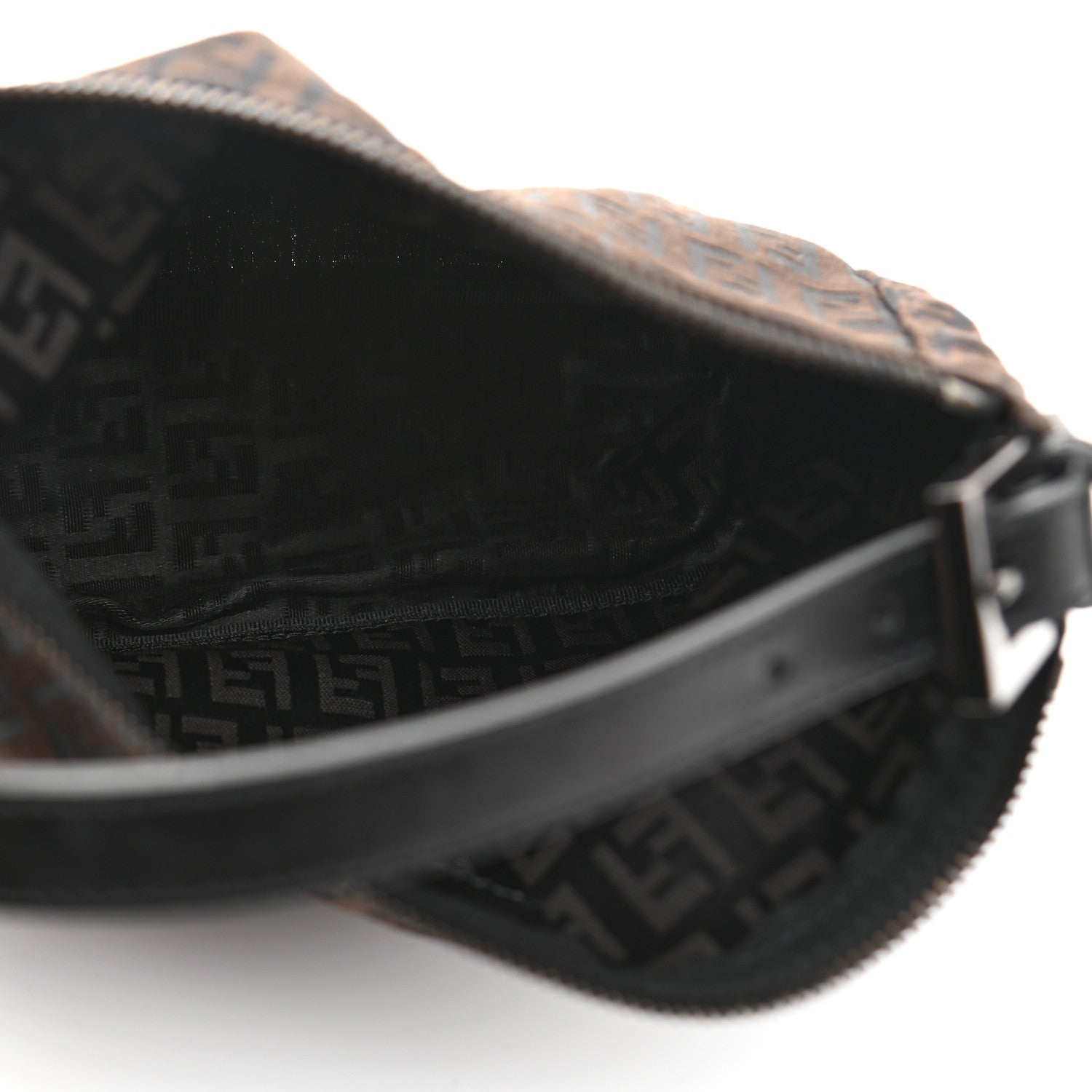 Fendi Zucchino Mini Pochette Tobacco Moro 5 of 10