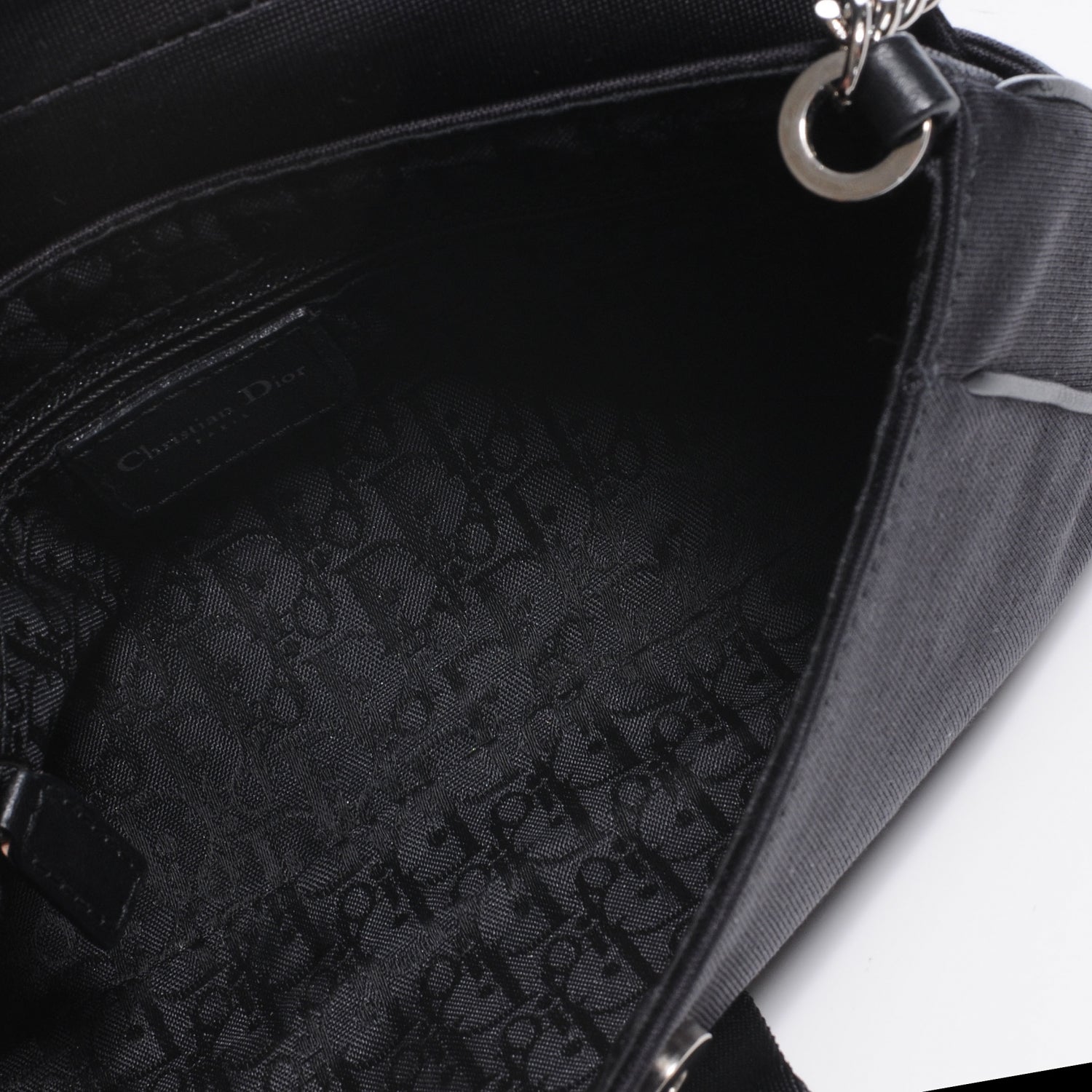Christian Dior Silk Jersey Hardcore Bag Black 5 of 7