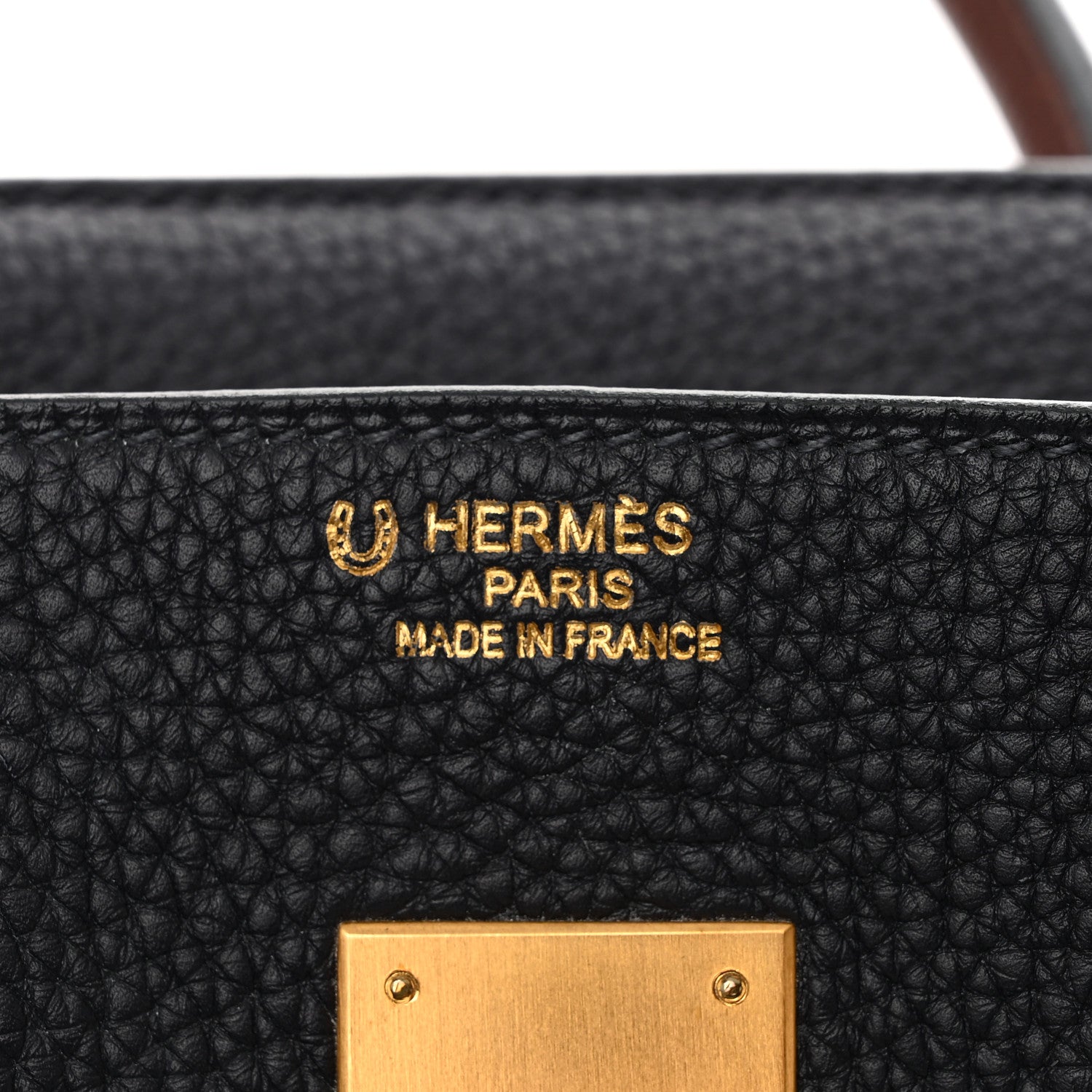 Hermes Togo Bi-Color Horseshoe Birkin 35 Bleu Nuit Rouge H 6 of 12