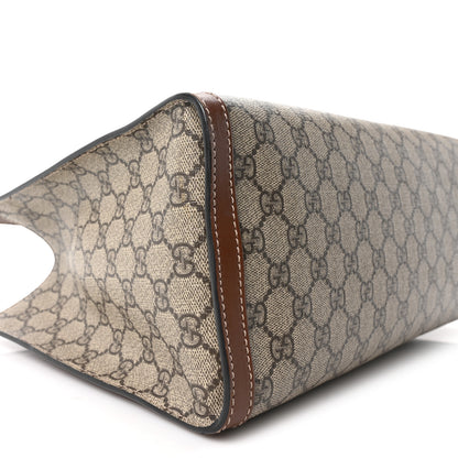 Gucci GG Supreme Monogram Medium Padlock Tote Beige Cuir 9 of 10