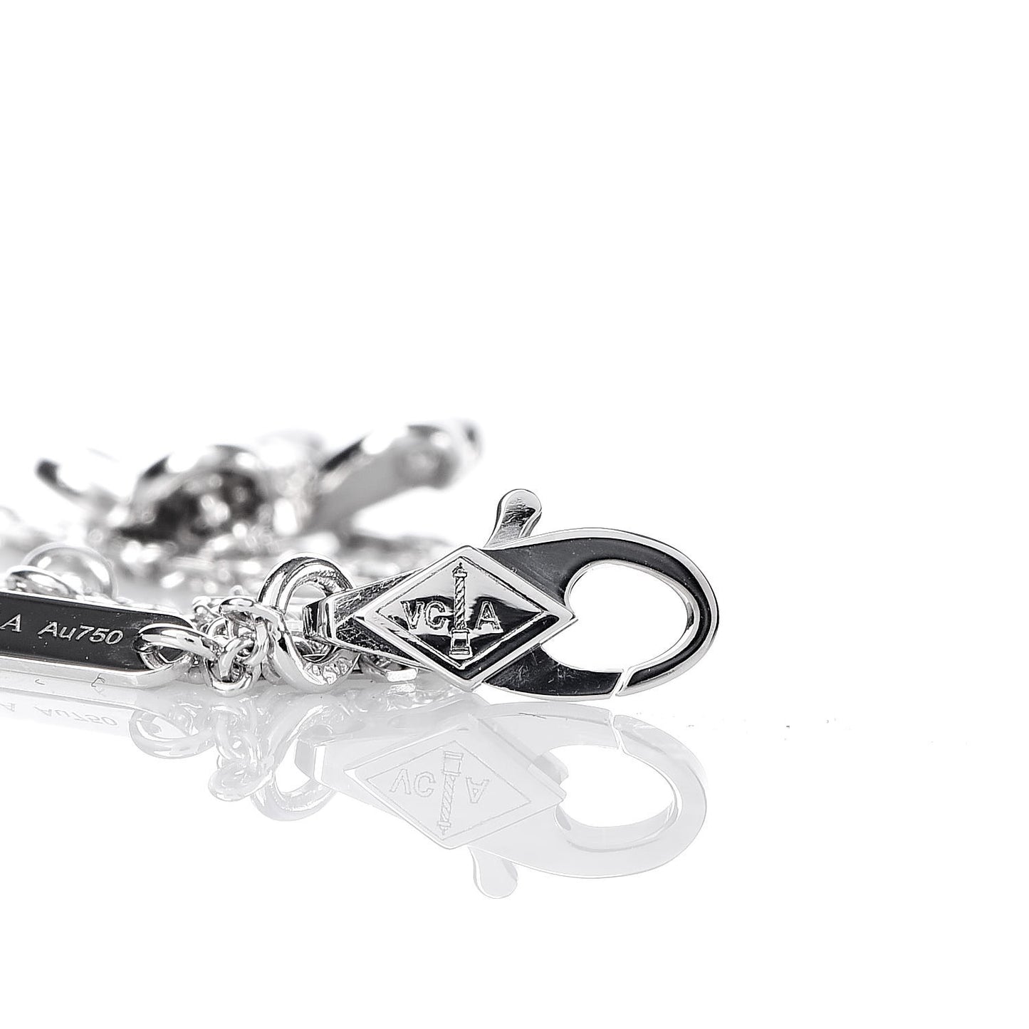 18K White Gold Diamond Mini Frivole Bracelet