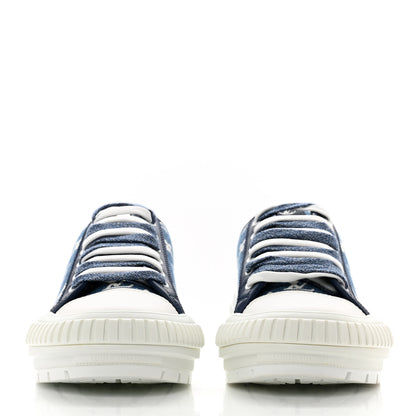 Louis Vuitton Denim Monogram Squad Sneakers 40 Marine 2 of 9