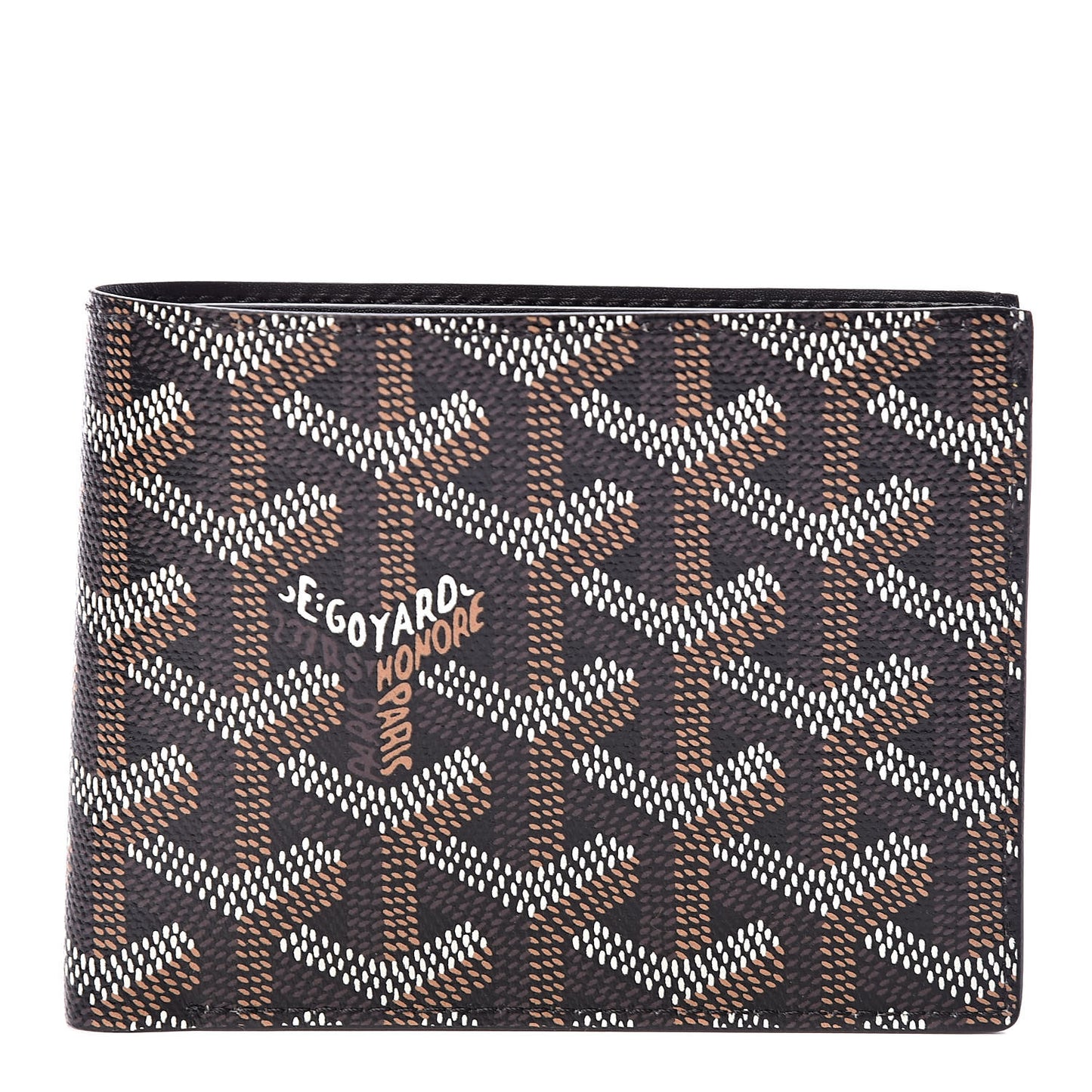 Goyardine Bi-Fold Victoire PM Wallet Black