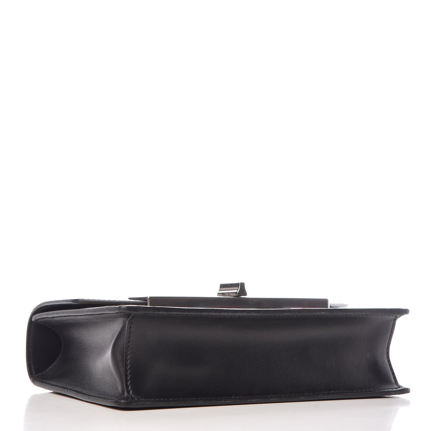 City Calfskin Severine Banana Print Flap Giallo Black