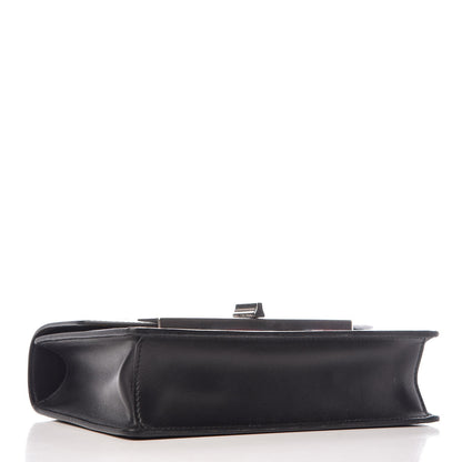 Prada City Calfskin Severine Banana Print Flap Giallo Black 4 of 6