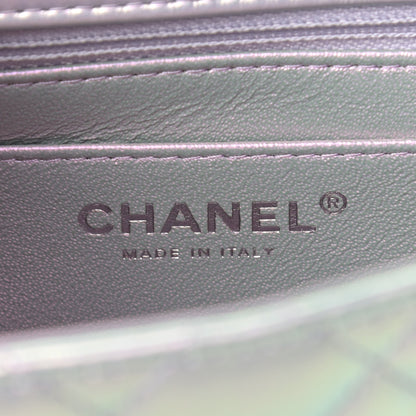 Chanel Iridescent Lambskin Quilted Mini Square Flap Light Purple 6 of 11