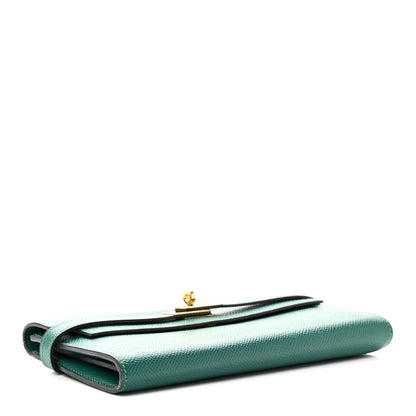 Hermes Epsom Kelly Longue Wallet Malachite 4 of 8