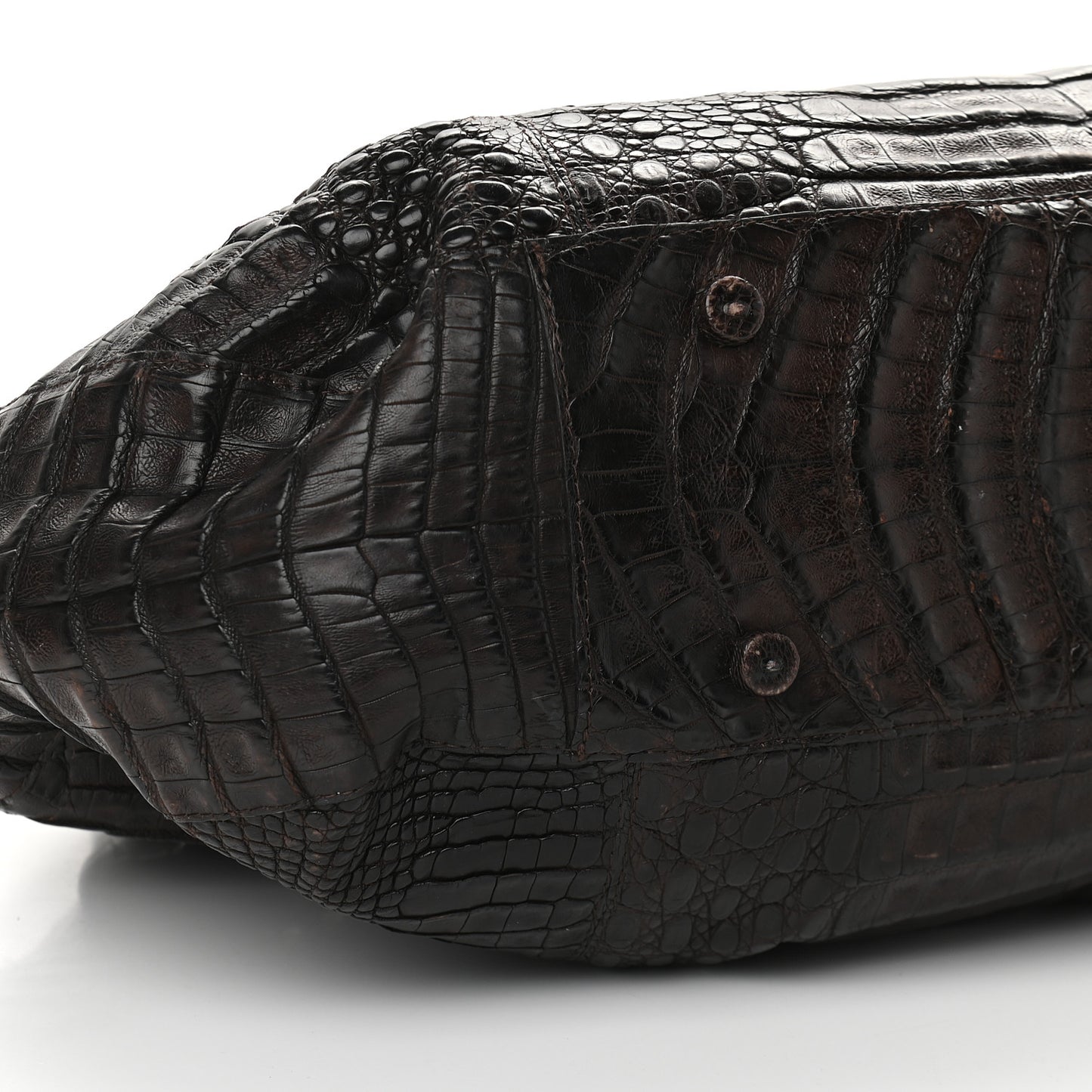 Crocodile Large Tote Chocolate