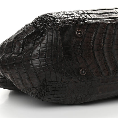 Nancy Gonzalez Crocodile Large Tote Chocolate 7 of 8
