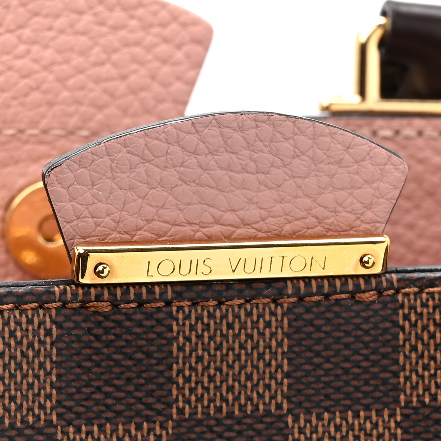 Louis Vuitton Damier Ebene Cuir Taurillon Brittany Magnolia 7 of 10