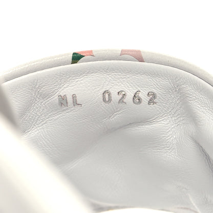 Louis Vuitton Lambskin Embossed Monogram Watercolor Neo Revival 95mm Mules 41 White Multicolor 6 of 8