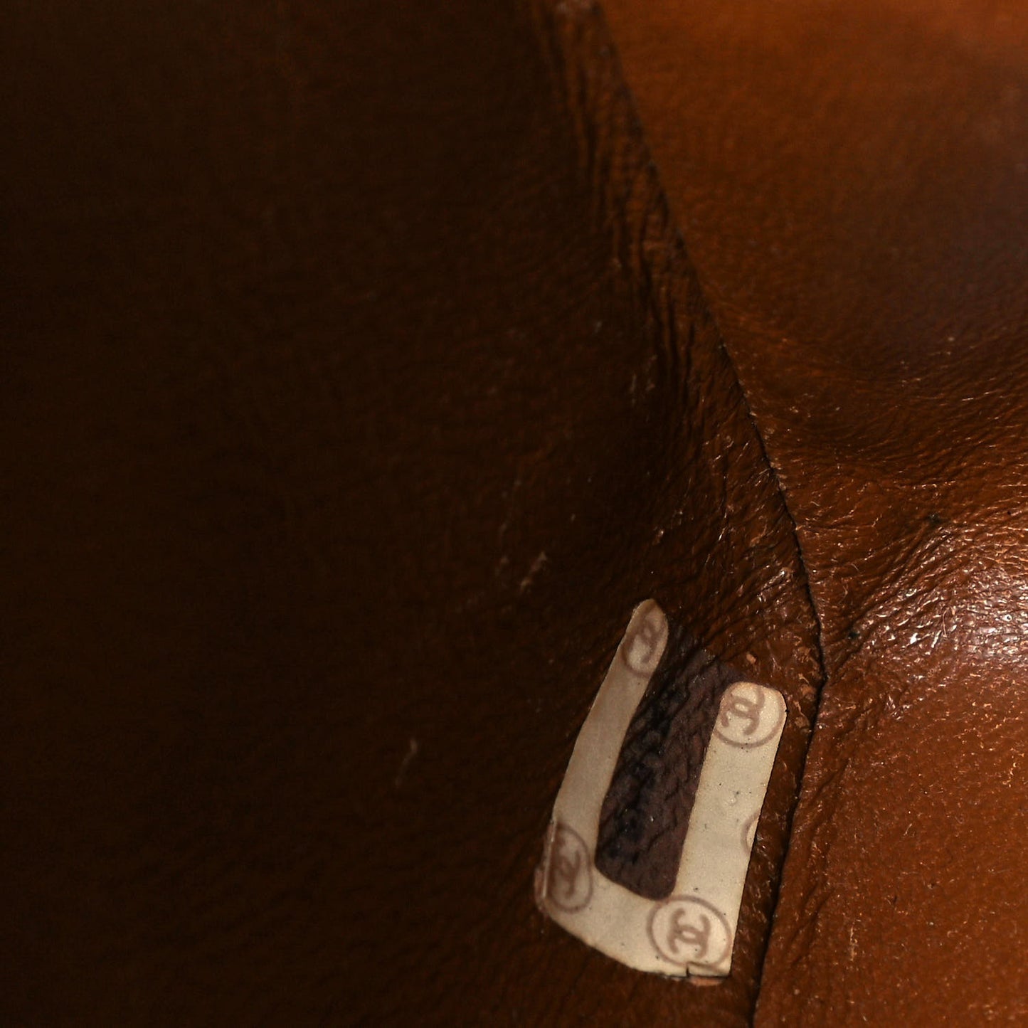 Lambskin Quilted Medium Single Flap Brown
