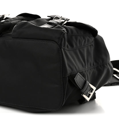 Prada Re-Nylon Vela Saffiano Small Backpack Black 9 of 9