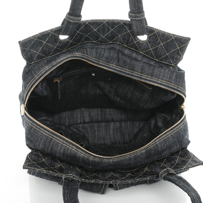 Chanel Denim CC Double Pocket Shoulder Bag Blue 5 of 7
