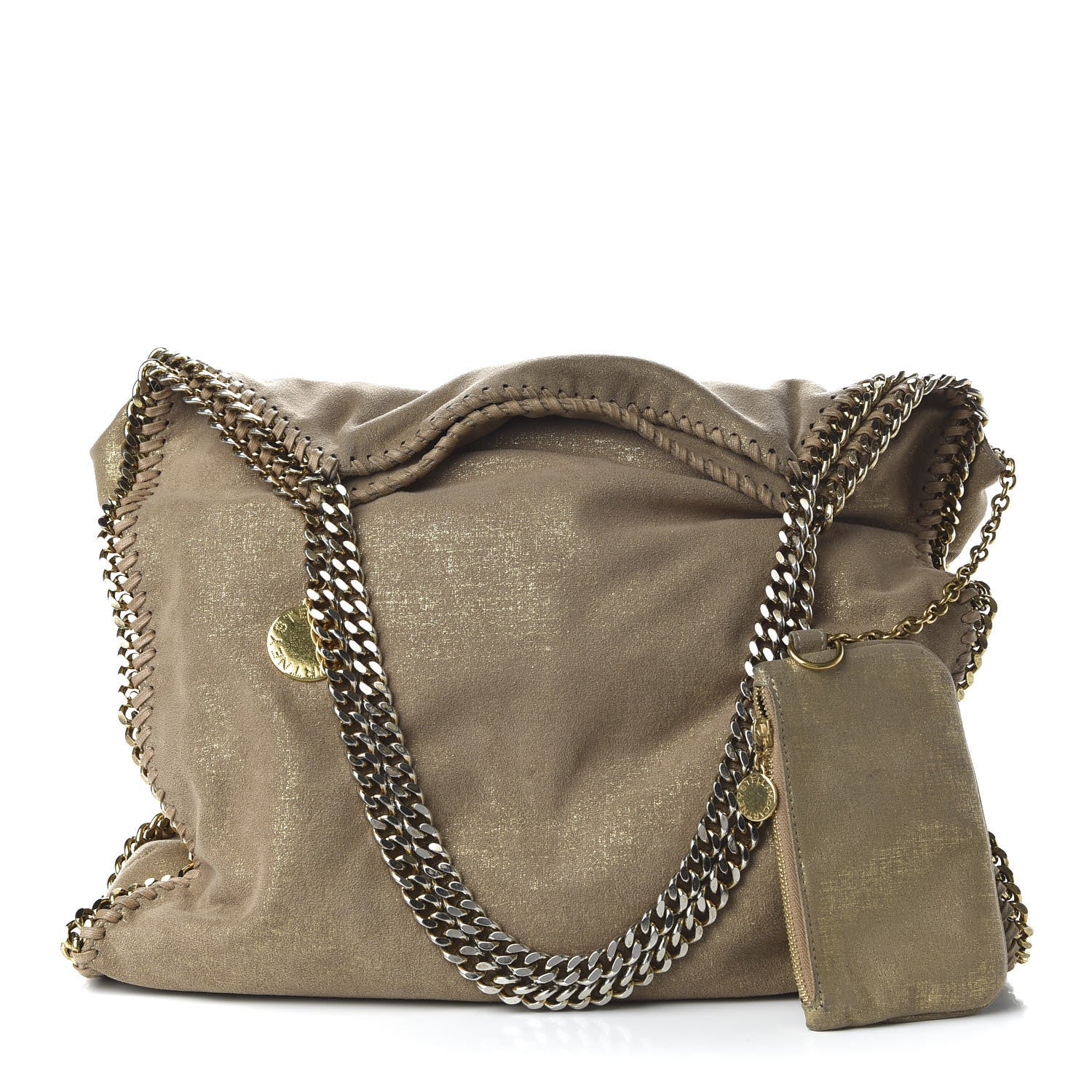 Stella McCartney Shaggy Deer Big Falabella Tote Gold 1 of 9