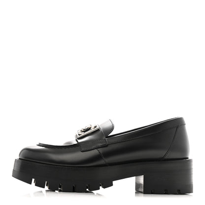 Chanel Calfskin Metal CC Loafers 35 Black 1 of 13