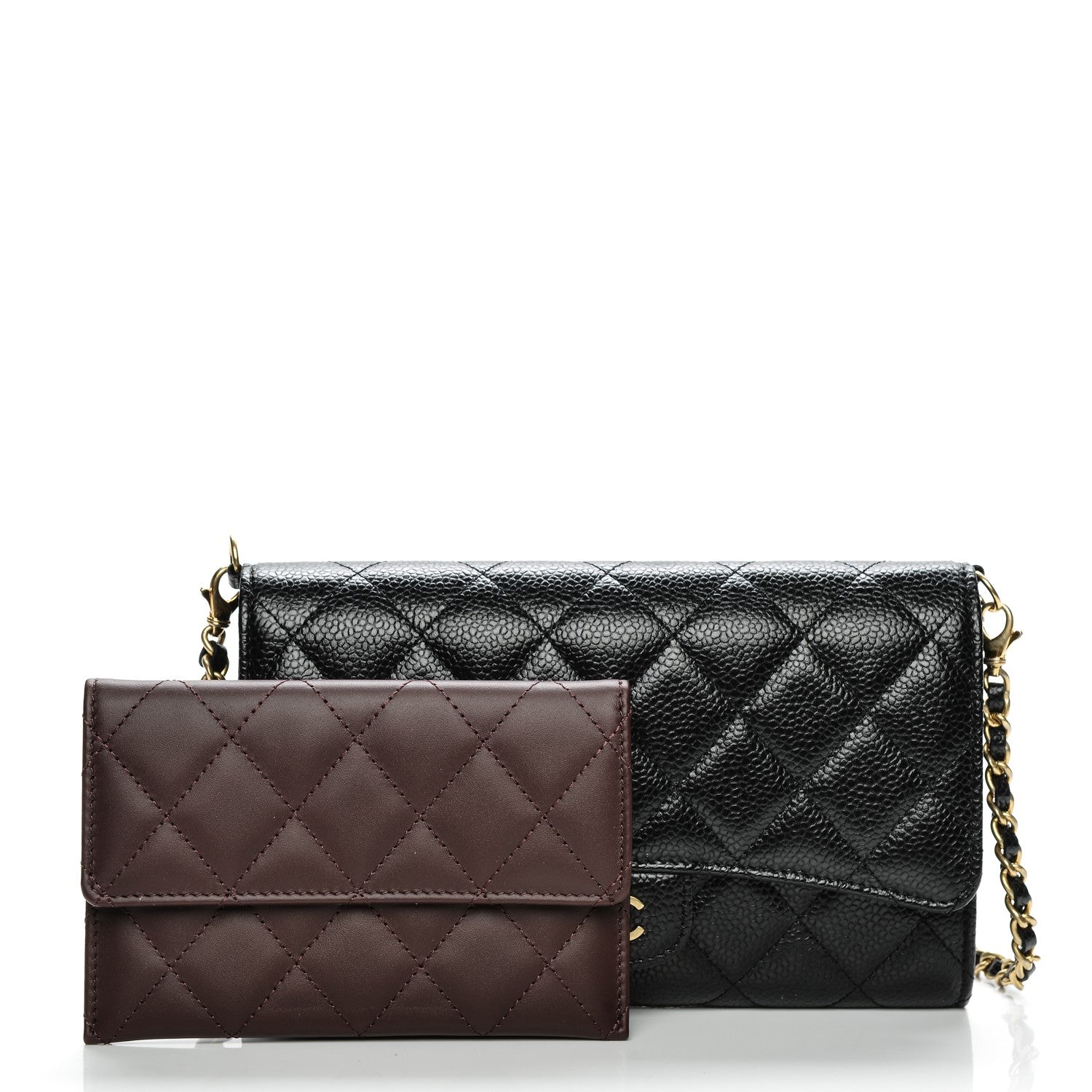 Chanel Caviar Quilted Wallet on Removable Chain Black 8 of 8