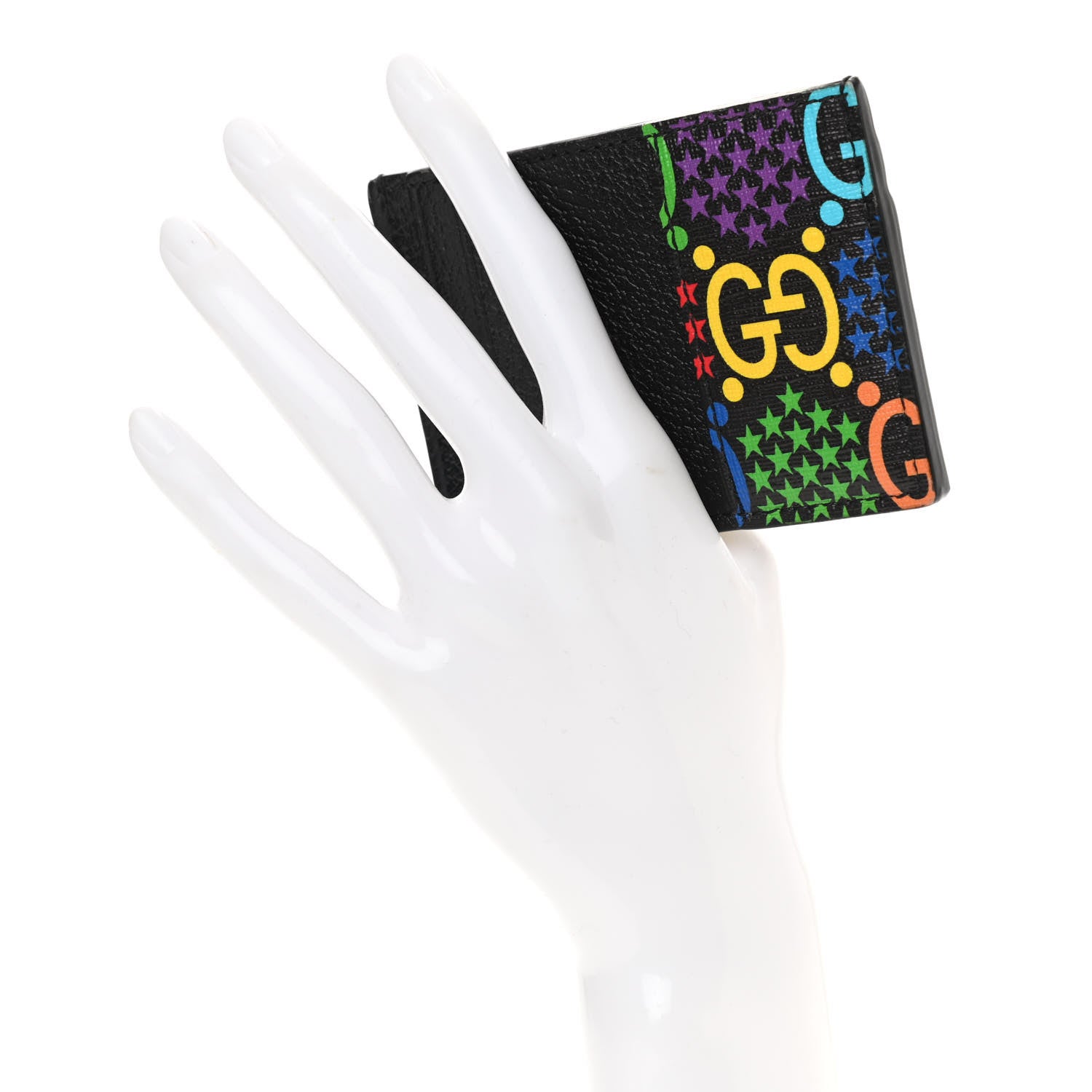 Gucci GG Supreme Monogram Psychedelic Card Holder Black 2 of 6