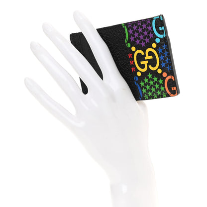 Gucci GG Supreme Monogram Psychedelic Card Holder Black 2 of 6