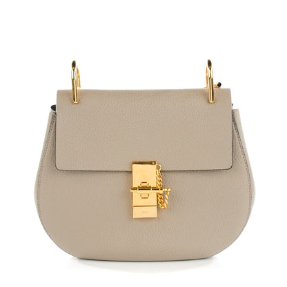 Chloe Grained Lambskin Drew Shoulder Bag Motty Grey 1 of 10