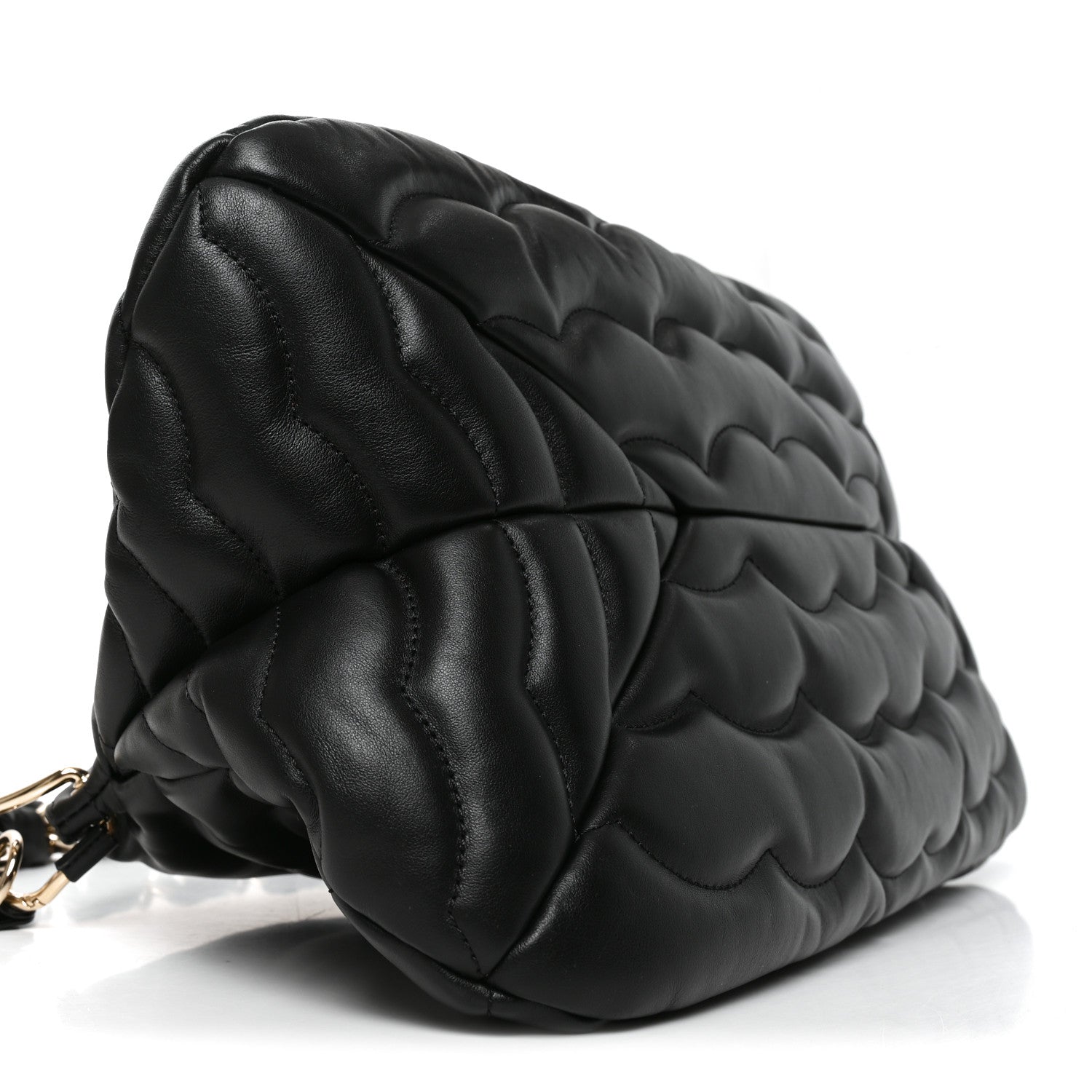 Chloe Quilted Calfskin Juana Shoulder Bag Black 8 of 9