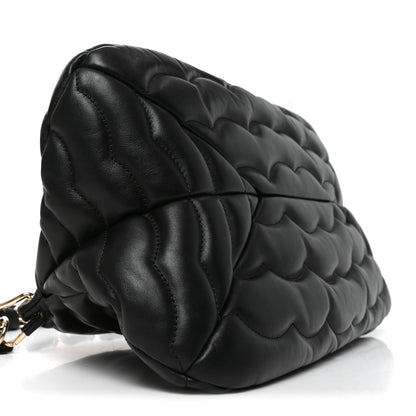 Chloe Quilted Calfskin Juana Shoulder Bag Black 8 of 9