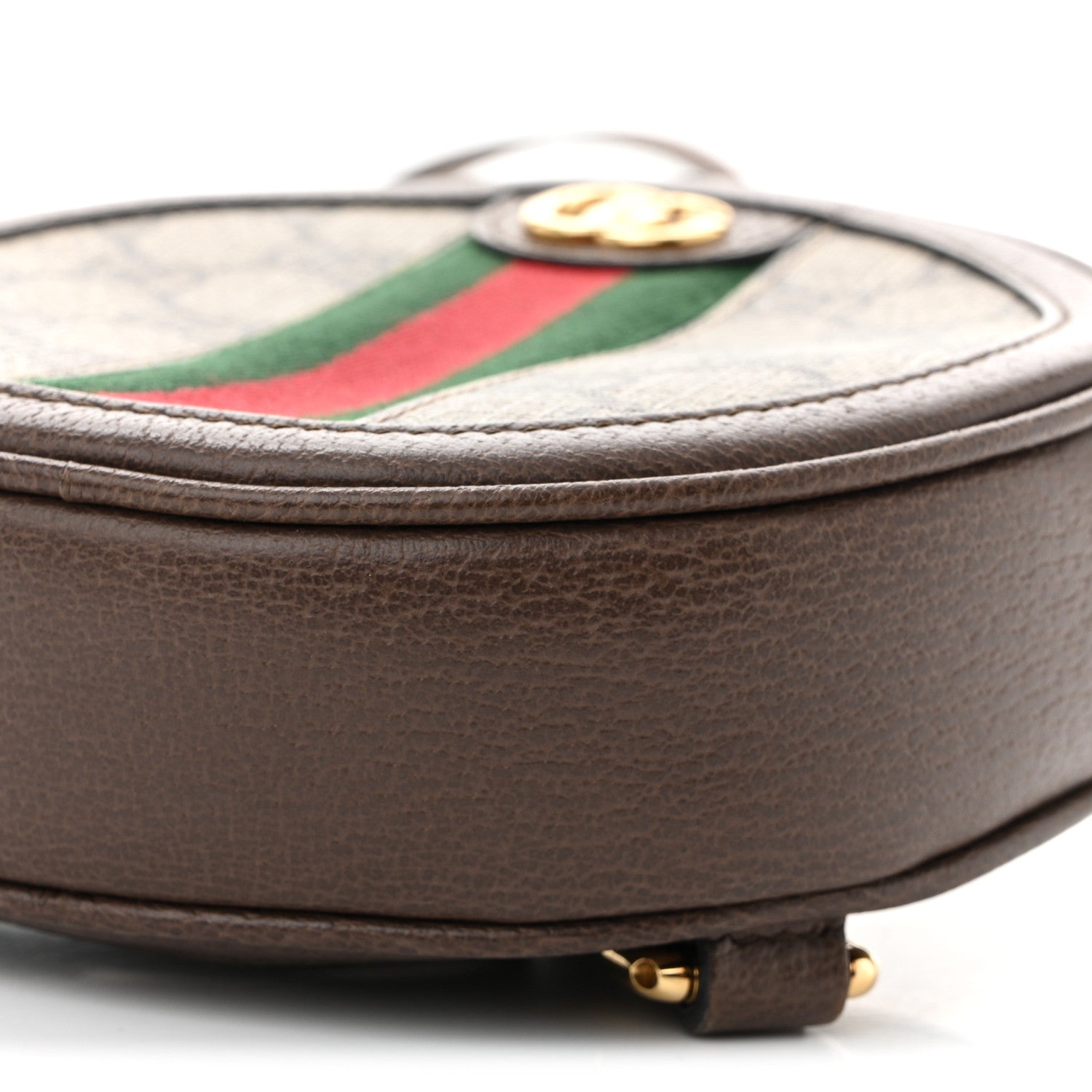Gucci GG Supreme Monogram Web Mini Ophidia Round Shoulder Bag Brown 10 of 10