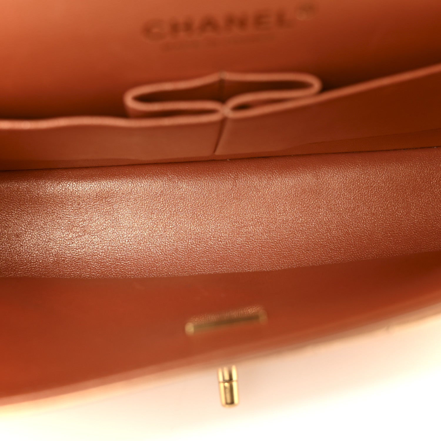 Chanel Metallic Lambskin Quilted Medium Double Flap Golden 5 of 10