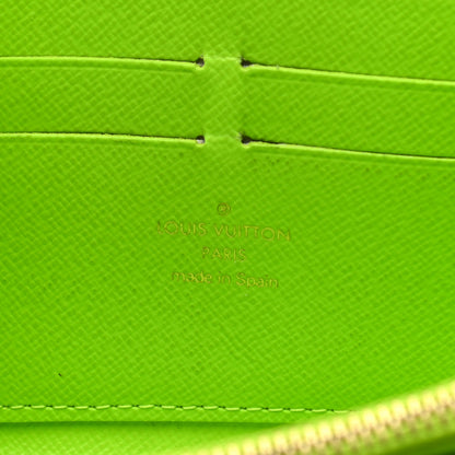 Louis Vuitton Monogram Graffiti Zippy Wallet Green 6 of 8