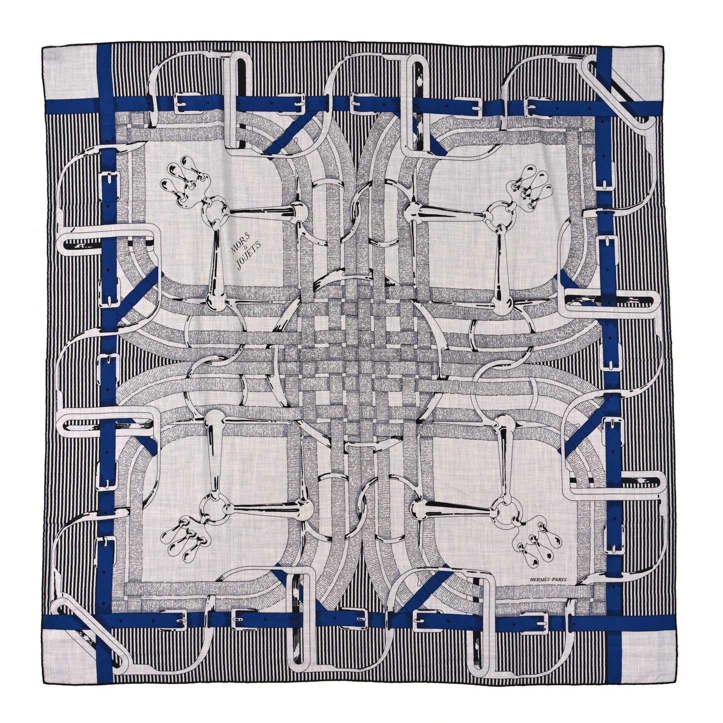 Cashmere Silk Mors A Jouets Chemise Shawl 140 Gris Chine Marine Black