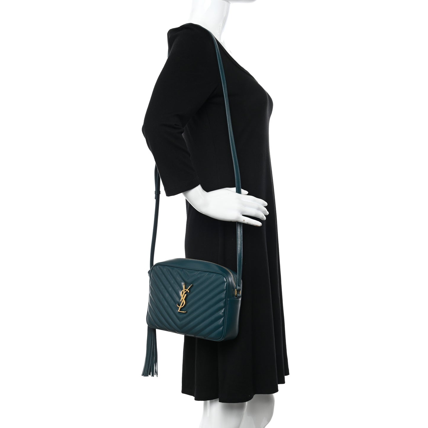 Calfskin Matelasse Monogram Lou Camera Bag Sea Turquoise