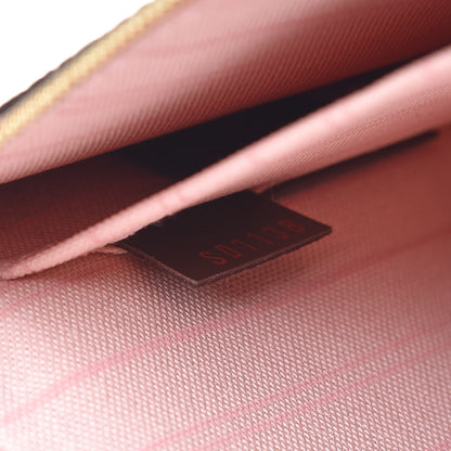 Louis Vuitton Damier Ebene Neverfull MM GM Pochette Rose Ballerine 8 of 8