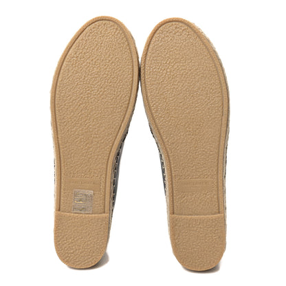 Saint Laurent Lambskin Monogram Espadrilles 36 Black 5 of 9