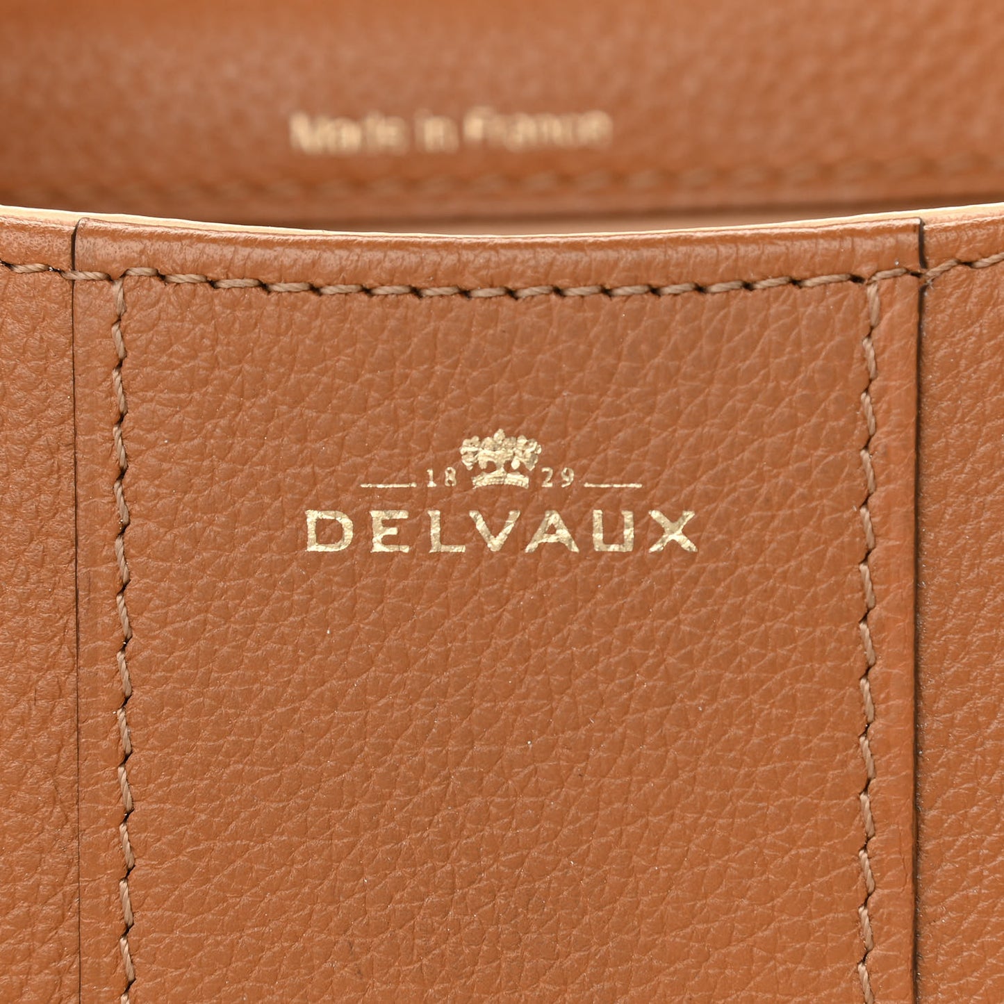 Grained Calfskin Mini Brillant Satchel Natural