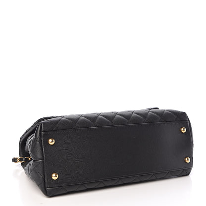 Chanel Caviar Quilted Small Coco Handle Flap Black 4 of 12