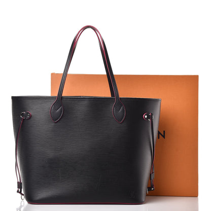 Louis Vuitton Epi Neverfull MM Black Hot Pink 16 of 16